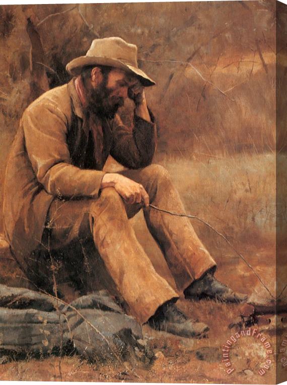 Frederick Mccubbin Down on His Luck [detail] Stretched Canvas Print / Canvas Art